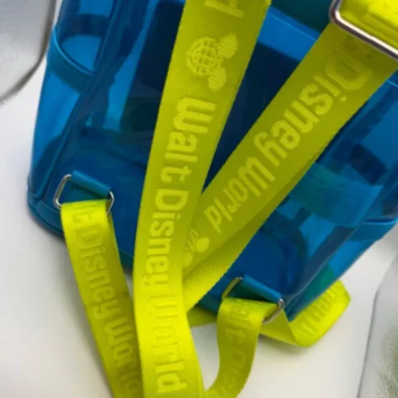 Disney Parks Loungefly Clear Blue Mini Backpack Walt Disney World Edition - Rare - Picture 5 of 10